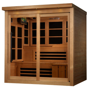 Golden Designs 6-person PureTech™ Near Zero EMF FAR Infrared Sauna - GDI-6996-02 Elite