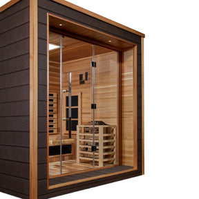 Golden Designs Visby 3 Person Hybrid Outdoor Sauna GDI-8223-01