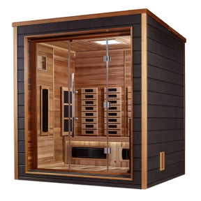 Golden Designs Visby 3 Person Hybrid Outdoor Sauna GDI-8223-01