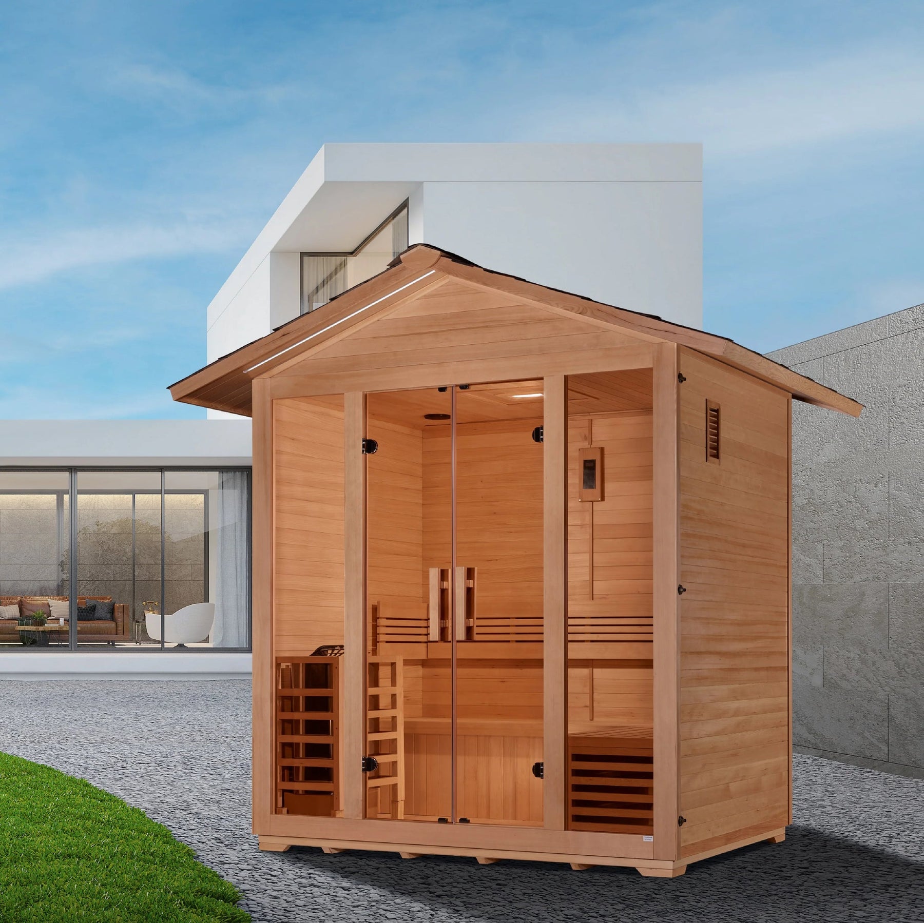 Golden Designs "Vorarlberg" 5 Person Traditional Outdoor Sauna GDI-8105-01