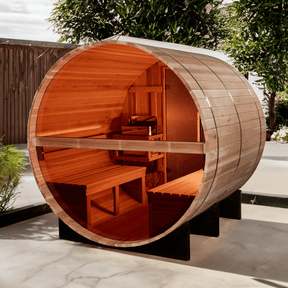 Golden Designs "Zurich" 4 Person Barrel Traditional Sauna GDI-B024-01