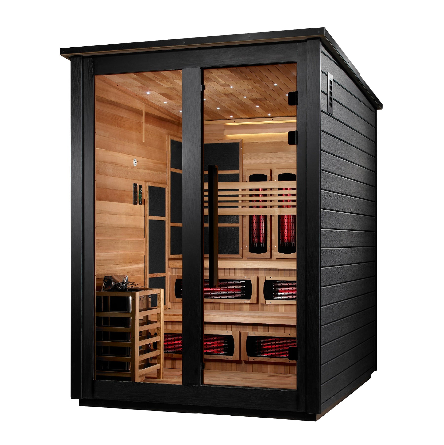 Golden Designs Kaskinen 6 Person Hybrid Outdoor Sauna GDI-8526-01