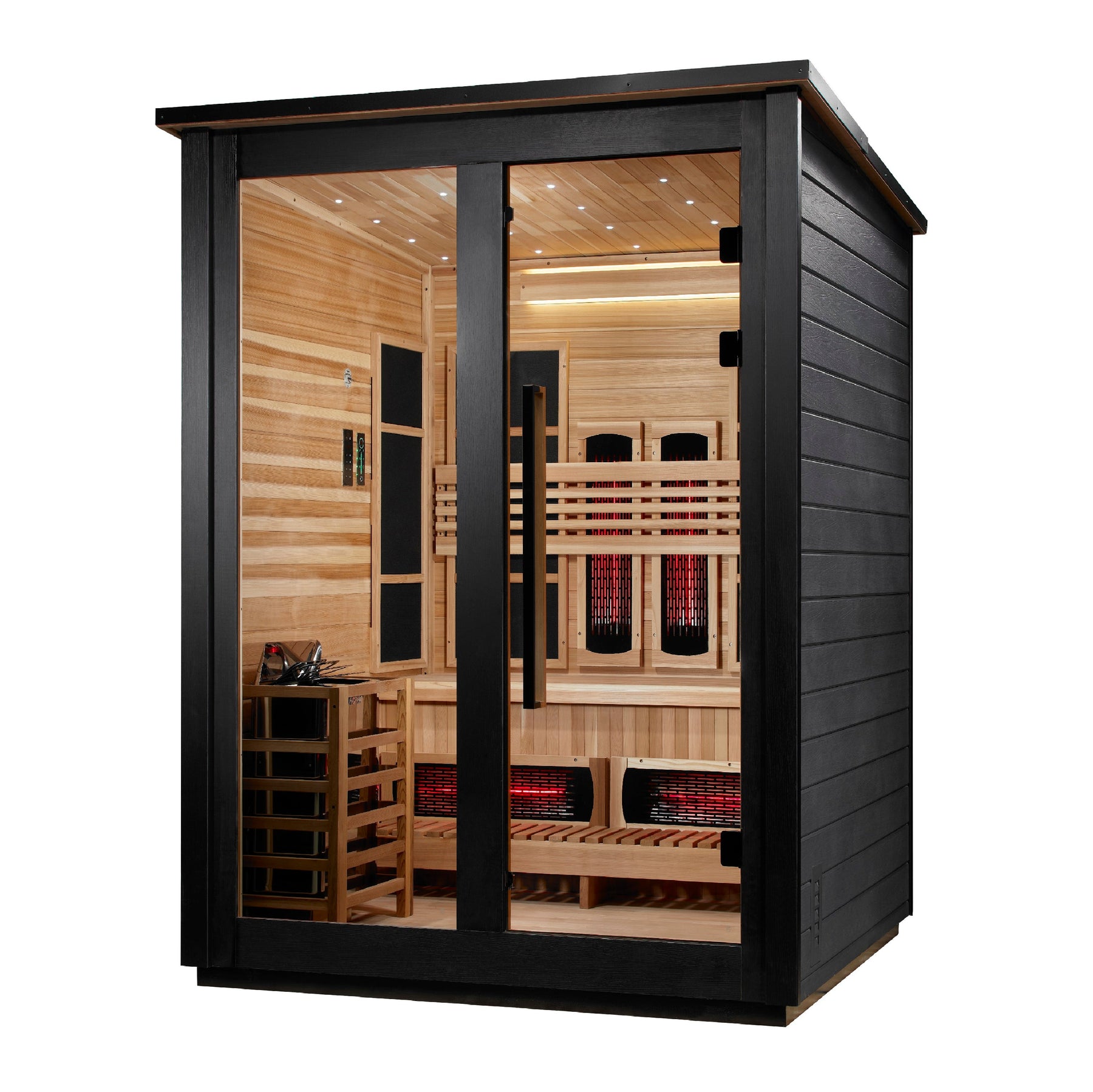 Golden Designs Loviisa 3 Person Hybrid Outdoor Sauna GDI-8523-01