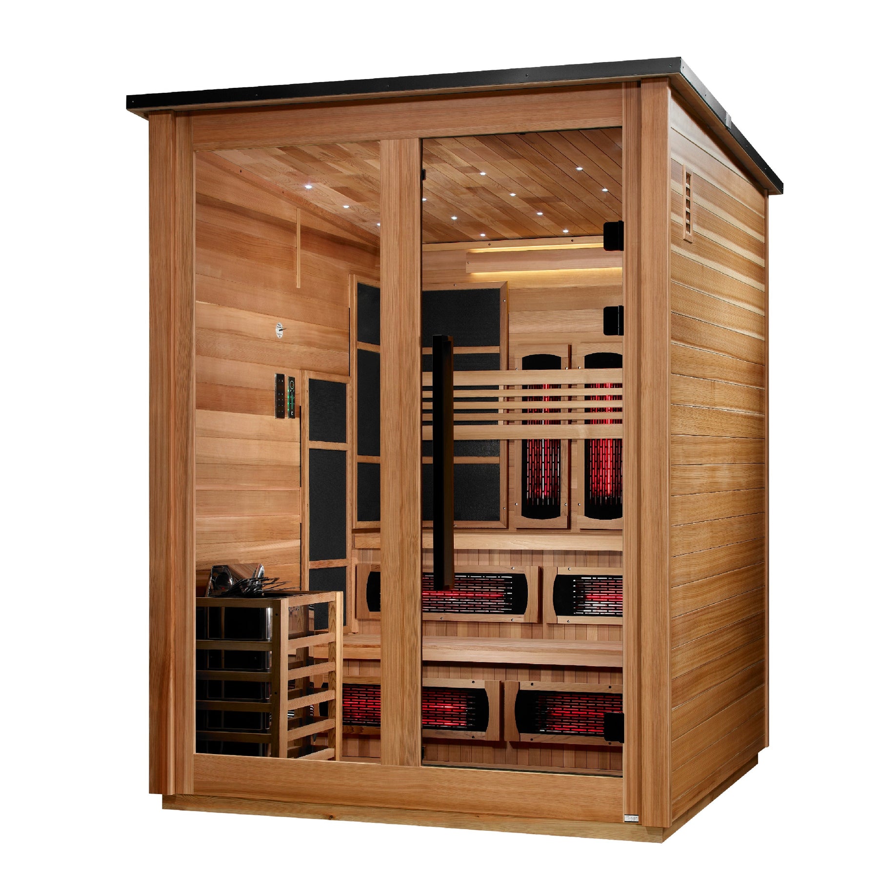 Golden Designs Kaskinen 6 Person Hybrid Outdoor Sauna GDI-8526-01
