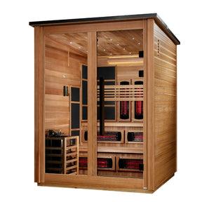 Golden Designs Kaskinen 6 Person Hybrid Outdoor Sauna GDI-8526-01