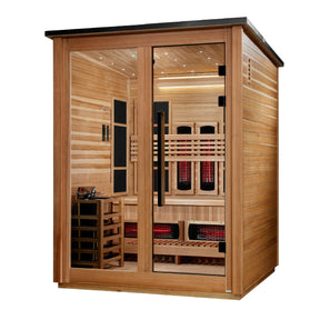 Golden Designs Loviisa 3 Person Hybrid Outdoor Sauna GDI-8523-01