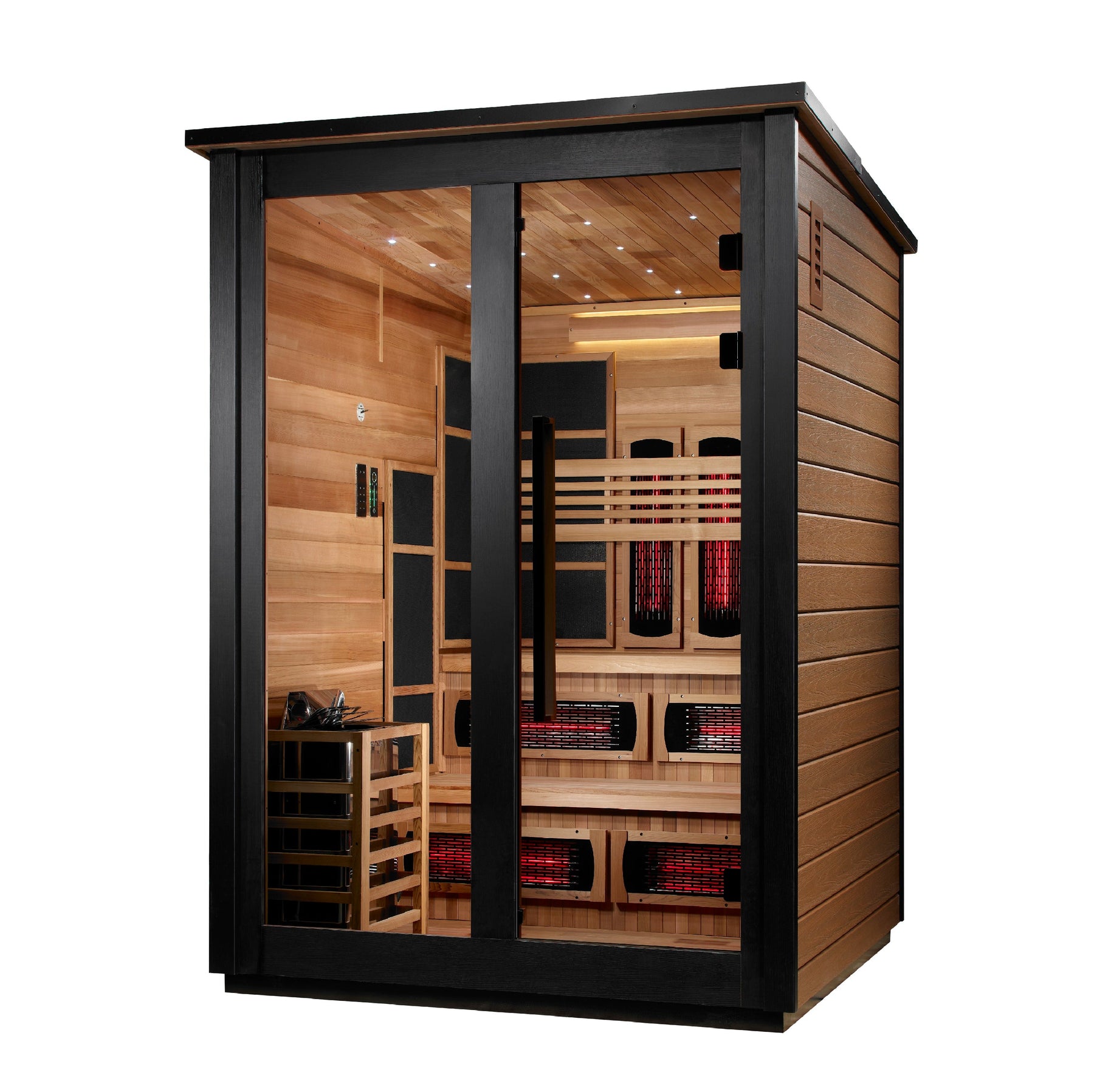 Golden Designs Kaskinen 6 Person Hybrid Outdoor Sauna GDI-8526-01