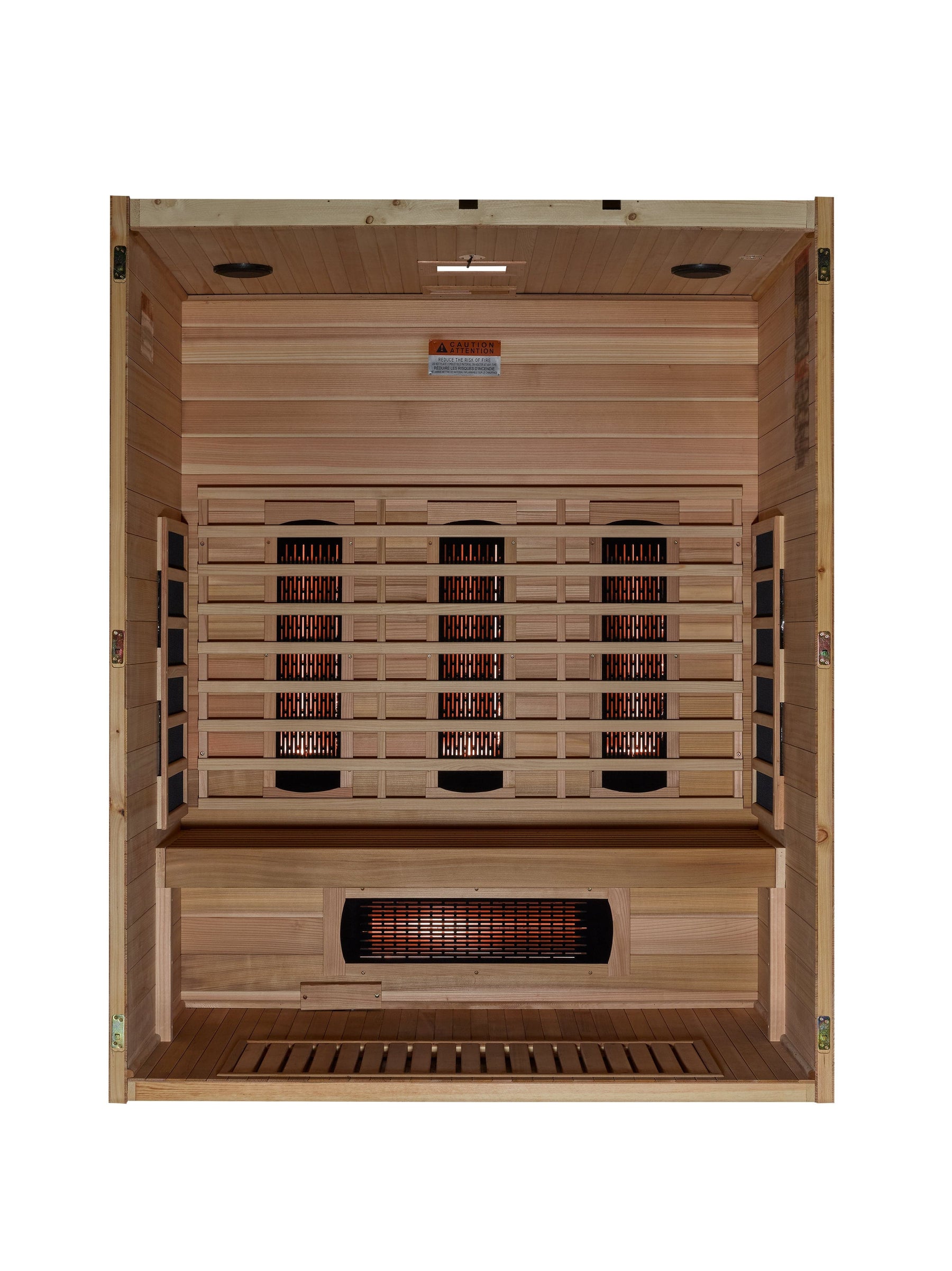 Maxxus 3-Person S-Line  Full Spectrum Infrared Sauna - Pacific Cedar MX-S306-01-FS-PC