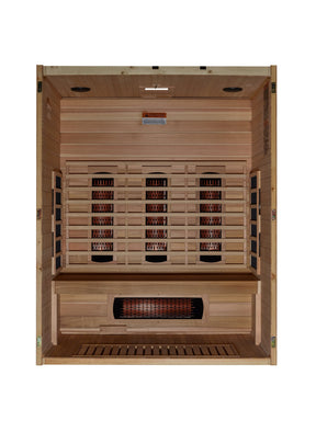 Maxxus 3-Person S-Line  Full Spectrum Infrared Sauna - Pacific Cedar MX-S306-01-FS-PC