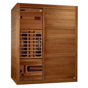 Maxxus 3-Person S-Line  Full Spectrum Infrared Sauna - Pacific Cedar MX-S306-01-FS-PC