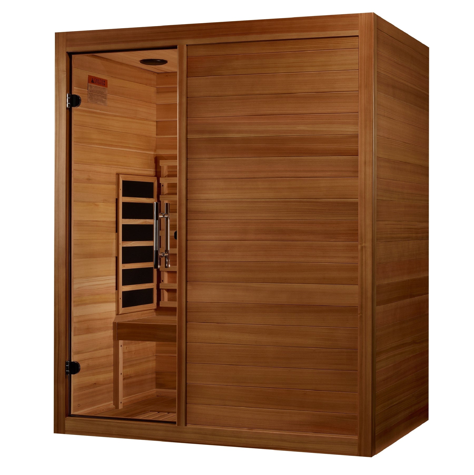 Maxxus 3-Person S-Line  Full Spectrum Infrared Sauna - Pacific Cedar MX-S306-01-FS-PC