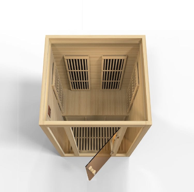 Maxxus 2-Person Seattle Near Zero EMF (Under 2MG) FAR Infrared Sauna Canadian Hemlock MX-J206-01-ZF
