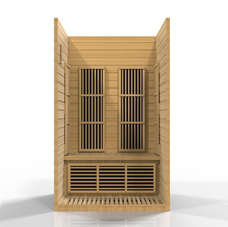 Maxxus 2-Person Seattle Near Zero EMF (Under 2MG) FAR Infrared Sauna Canadian Hemlock MX-J206-01-ZF
