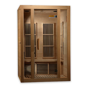 Maxxus 2-Person Seattle Near Zero EMF (Under 2MG) FAR Infrared Sauna Canadian Hemlock MX-J206-01-ZF