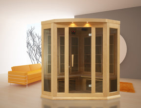 Maxxus 3-Person Low EMF FAR Infrared Sauna Canadian Hemlock MX-K356-01