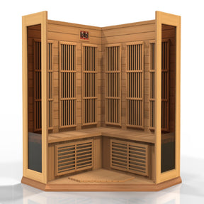 Maxxus 3-Person Low EMF FAR Infrared Sauna Canadian Red Cedar MX-K356-01 CED