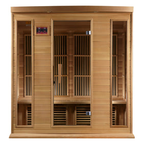 Maxxus 4-Person Low EMF FAR Infrared Sauna Canadian Red Cedar MX-K406-01 CED