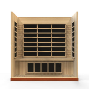 Dynamic Bergamo Elite 4-Person Ultra Low EMF FAR Infrared Sauna DYN-6440-01 Elite