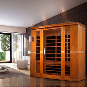 Dynamic Bergamo Elite 4-Person Ultra Low EMF FAR Infrared Sauna DYN-6440-01 Elite