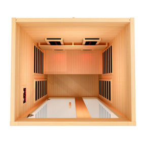 Dynamic Serena 2-person Full Spectrum Infrared Sauna with Canadian Hemlock