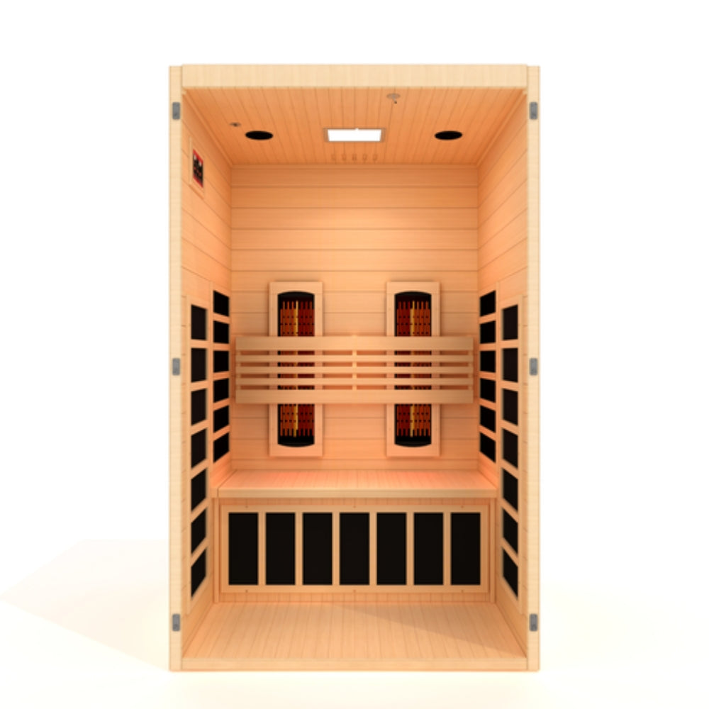 Dynamic Serena 2-person Full Spectrum Infrared Sauna with Canadian Hemlock