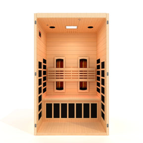 Dynamic Serena 2-person Full Spectrum Infrared Sauna with Canadian Hemlock