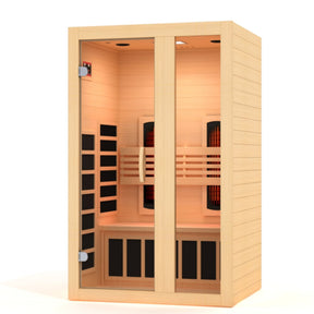Dynamic Serena 2-person Full Spectrum Infrared Sauna with Canadian Hemlock