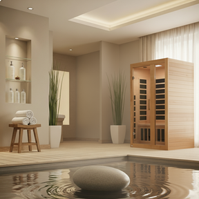 Dynamic Serena Elite 2-person Ultra Low EMF FAR Infrared Sauna with Canadian Hemlock