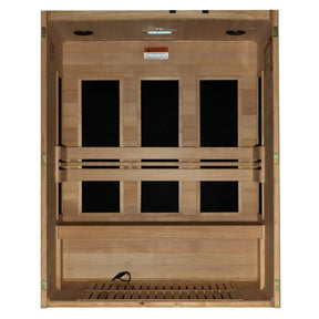 Dynamic Toscana Elite 3-person Ultra Low EMF FAR Infrared Sauna with Canadian Hemlock