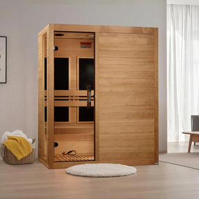 Dynamic Toscana Elite 3-person Ultra Low EMF FAR Infrared Sauna with Canadian Hemlock