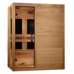 Dynamic Toscana Elite 3-person Ultra Low EMF FAR Infrared Sauna with Canadian Hemlock