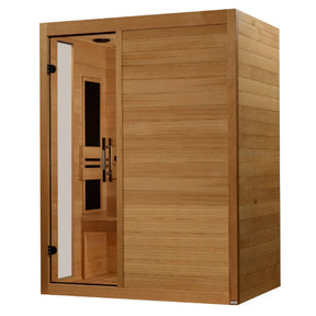 Dynamic Toscana Elite 3-person Ultra Low EMF FAR Infrared Sauna with Canadian Hemlock