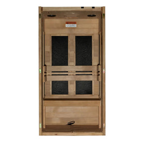 Dynamic Veneto Elite 1-2 Person Ultra Low EMF FAR Infrared Sauna with Canadian Hemlock