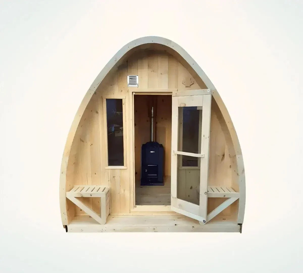 True North Canadian Made 4-8 Person Outdoor Traditional Tiny Pod Sauna
