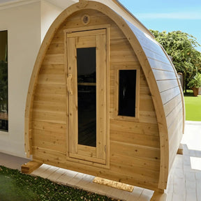 True North Canadian Made 4-8 Person Outdoor Traditional Tiny Pod Sauna