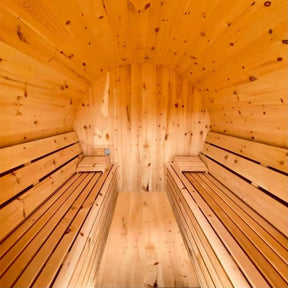 True North Canadian Made 8 Person 10' Long Outdoor Traditional Barrel Sauna