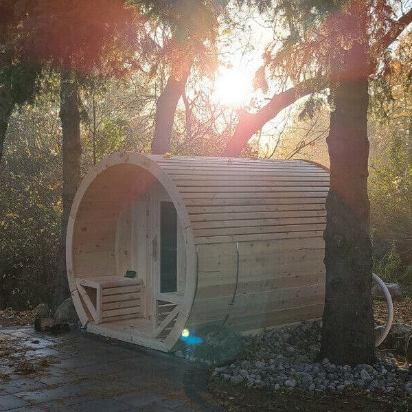 True North Canadian Made Schooner 2-8 Person Outdoor Traditional Barrel Sauna