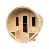 True North Canandian Made 6-8 Person 9' Long Outdoor Traditional Barrel Sauna